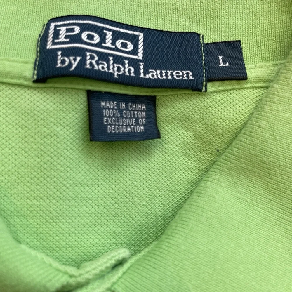 Polo Ralph Lauren Polo‎ Shirt Mens Large Classic Fit 100% Cotton golf vacation